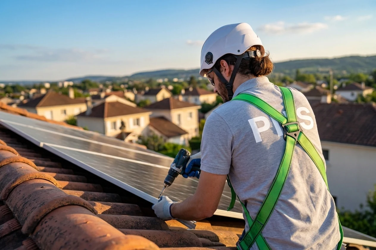 Installation de panneaux solaires en toiture à Fondettes